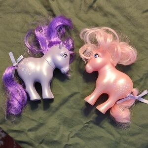 Pair of 6" My Little Pony Dolls, Old School My Little Pony